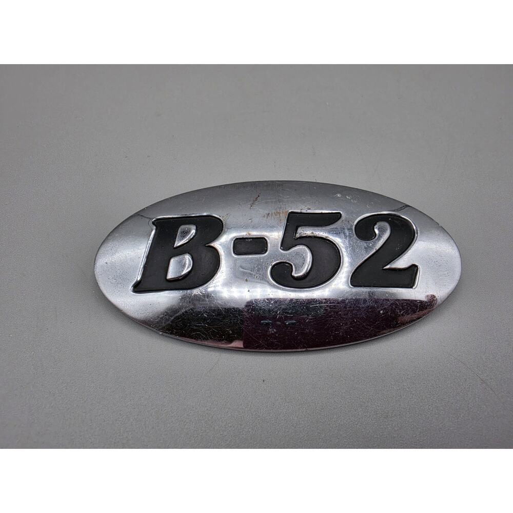 Vintage B-52 Audio Equipment Metal Logo Emblem Badge Stereo Receiver